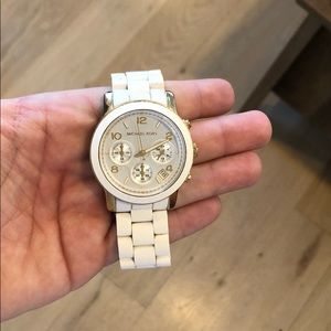 White Women’s Michael Kors Watch